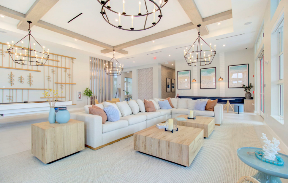 Club Room at Everly Luxury Apts in Naples FL