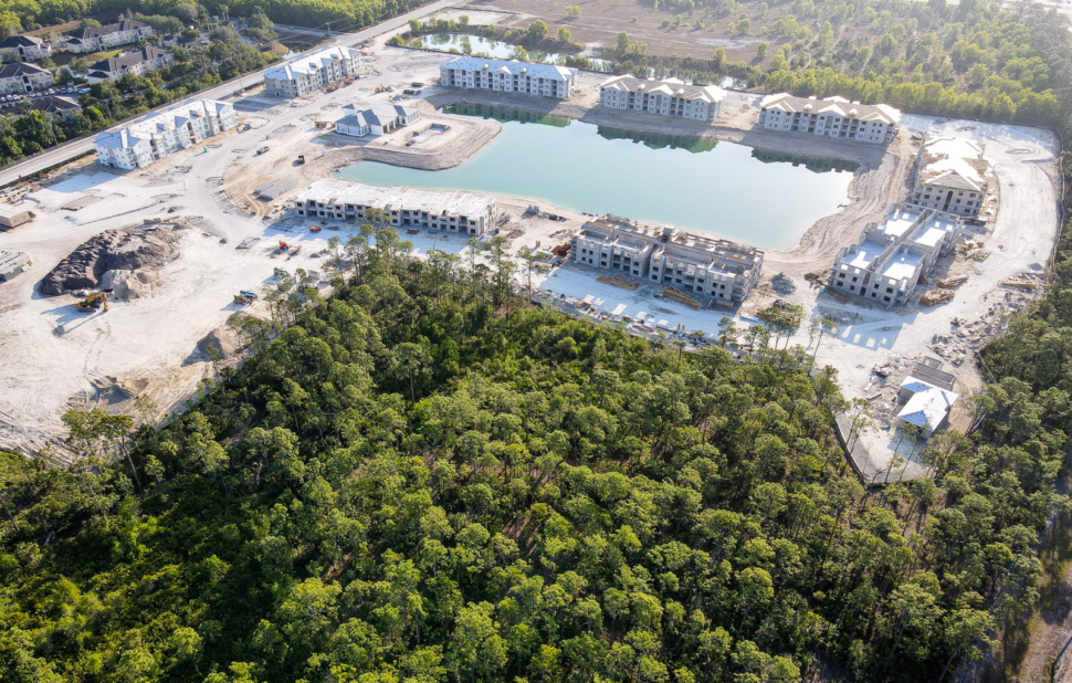 Everly Naples aerial construction image