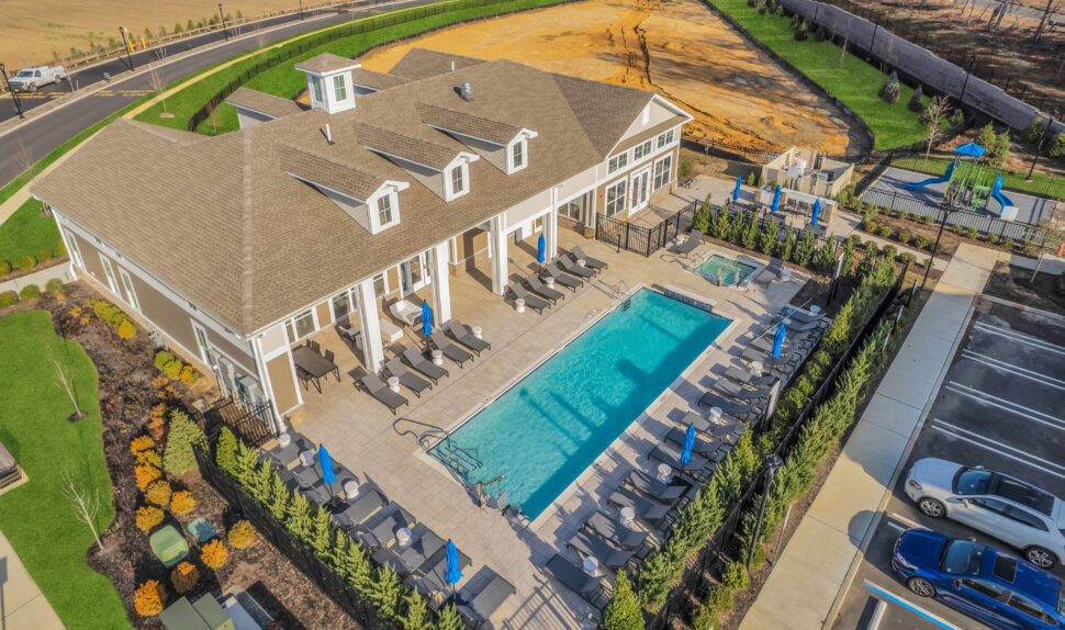 Glen Oaks Wall Township NJ Aerial Pool image