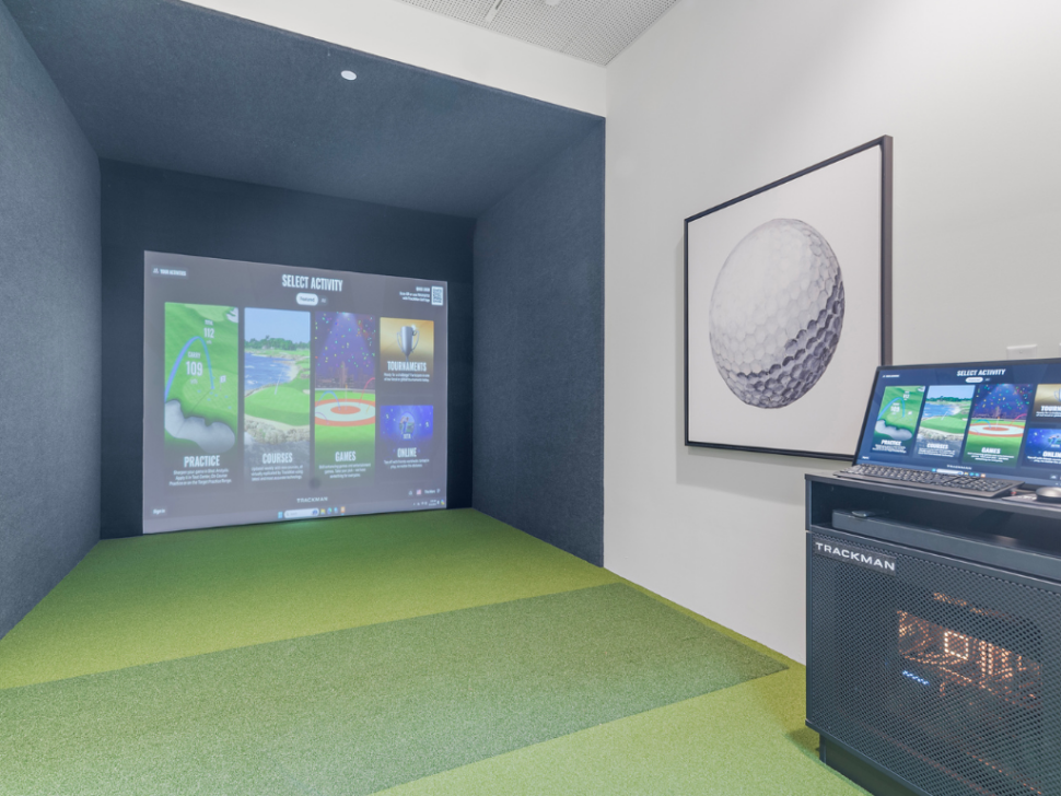 Golf Simulator at The Marc Luxury Apartments in Palm Beach Gardens FL