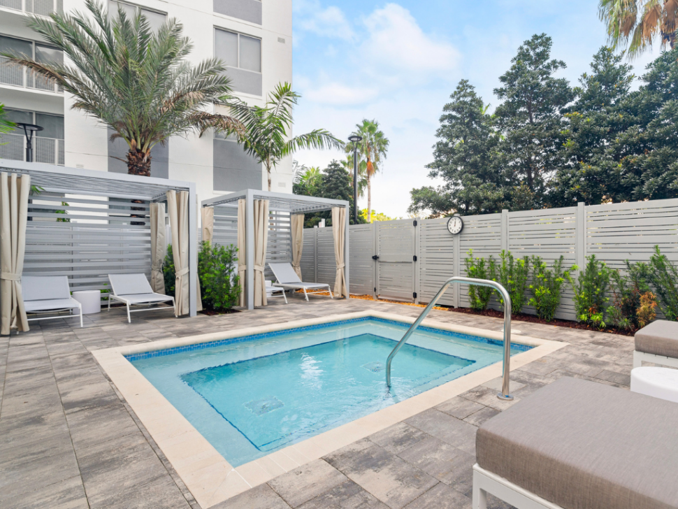 Heated Spa at The Marc Luxury Apartments in Palm Beach Gardens FL