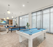 Resident Lounge with Billiards at The Marc Luxury Apartments in Palm Beach Gardens FL